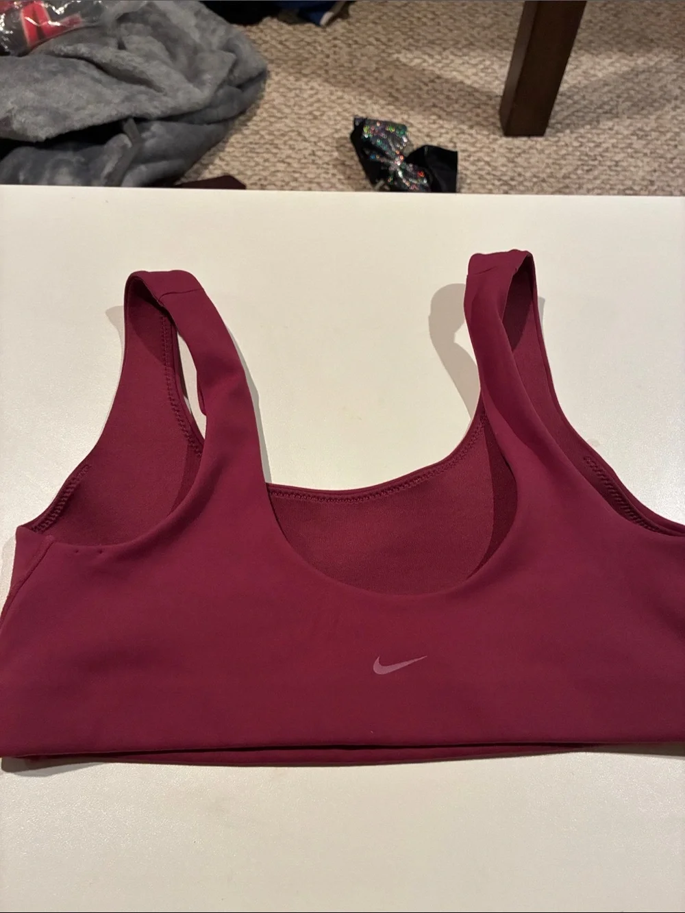 Nike Berry Scoop Neck Sports Bra